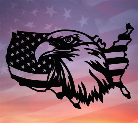 Download 344+ American Eagle Silhouette Files